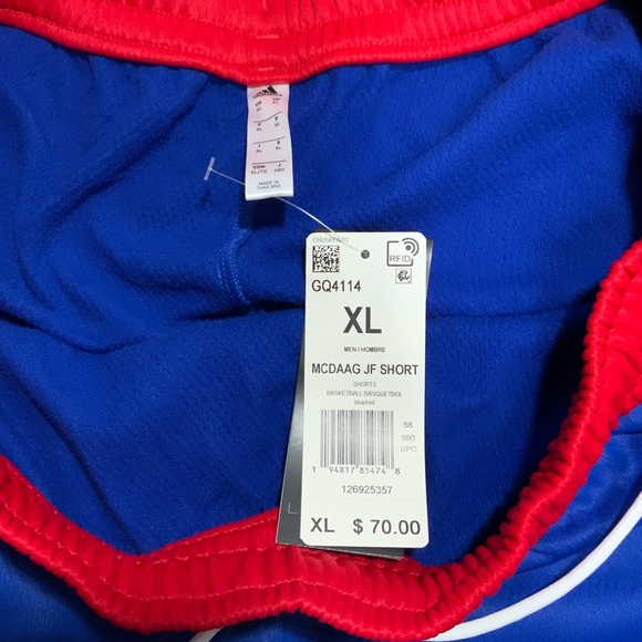 Adidas x Eric Emanuel McDonald's All American Jamfest Shorts GQ4114 XL & 2XL NWT - Picture 5 of 8